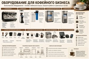 Оборудование для кофейного бизнеса: что нужно для стабильной работы