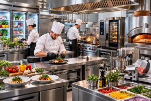 Оборудование для профессиональной кухни: оснащение ресторана, кафе, столовой, бара и пиццерии