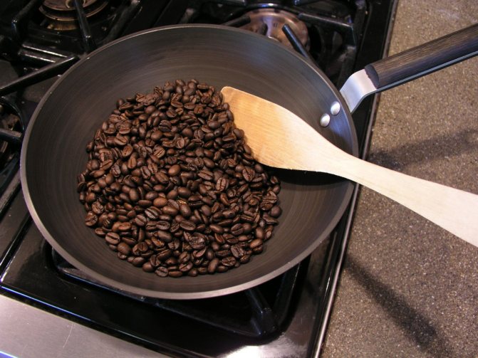 фото обжарки кофе на сковороде в домашних условиях