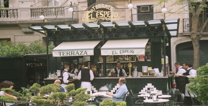 Кафе Terraza El Espejo в Мадриде
