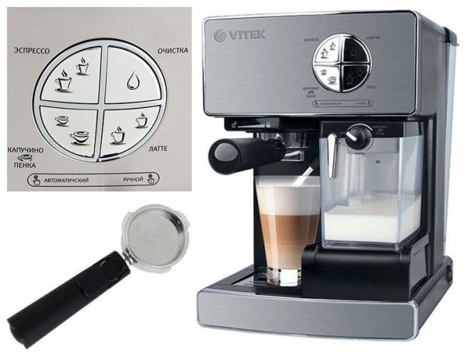 кофеварка рожковая VITEK VT-1516 фото