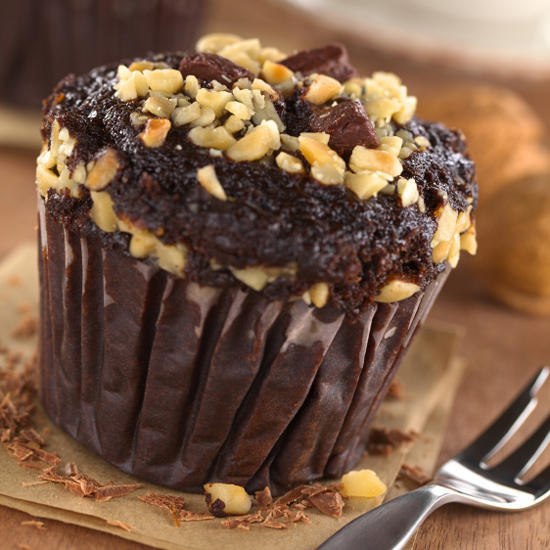 Шоколадные кексы с кофе и орехами - рецепты