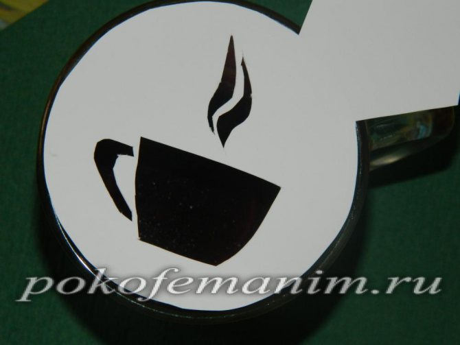 Трафарет для кофе «Ароматная чашечка»